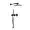 Kibi Circular 2 Function Thermostatic Shower System With Rough In Valve- Matte Black KSF410MB - alternate 1
